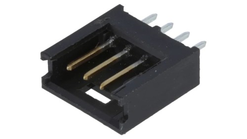 Gniazdo przewód-płytka męskie AMPMODU MOD II 2,54mm 4-pin 280371-2