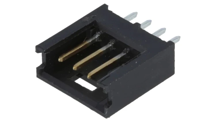 Gniazdo przewód-płytka męskie AMPMODU MOD II 2,54mm 4-pin 280371-2