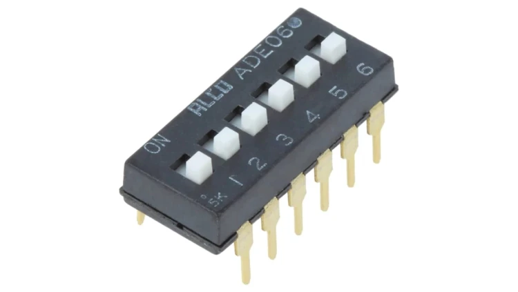 Przełącznik DIP-SWITCH ON-OFF 0,1A 24VDC Poz 2 THT 1825360-4