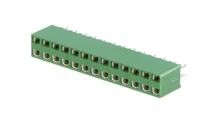 Gniazdo kołkowe HV-100 żeńskie 26-pin proste 2,54mm THT 2x13 1-215307-3