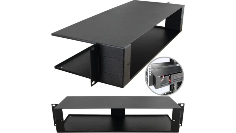 Obudowa na akumulatory RACK 19 2U czarny 2x17Ah/4x7Ah