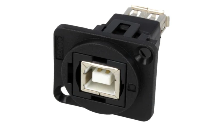 Łącznik USB A - USB B 2.0 FT plastik CP30207N