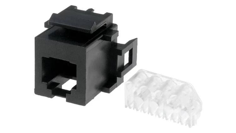 Złącze żeńskie RJ12 6-pin złocony Układ 6p6c 26AWG÷22AWG IDC 216000-2