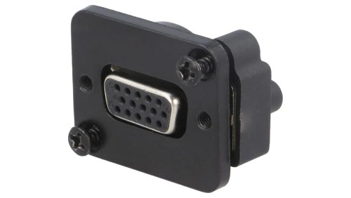 Łącznik D-Sub czarny XLR 19x24mm CP30229BM