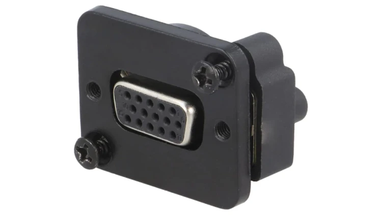 Łącznik D-Sub czarny XLR 19x24mm CP30229BM