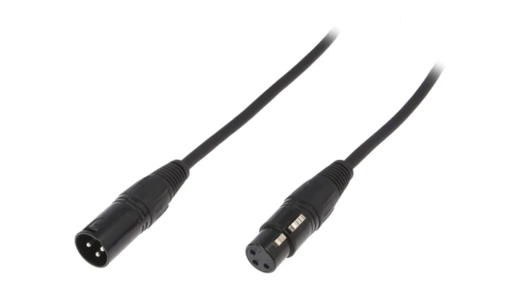 Kabel XLR męski - XLR żeński 3-pin 5m FC619105