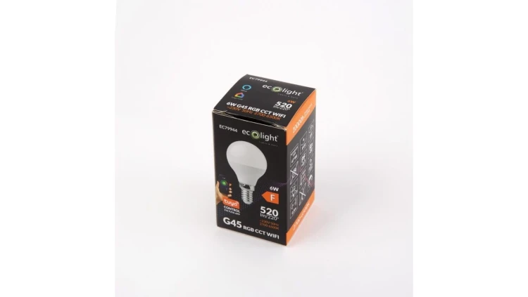 Żarówka LED SMART TUYA Kulka E14 6W RGB CCT Wifi tuya