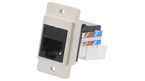 Łącznik DUALSLIM RJ45 8p8c Kat 6a IDC 8-pin gniazdo CP30727M3