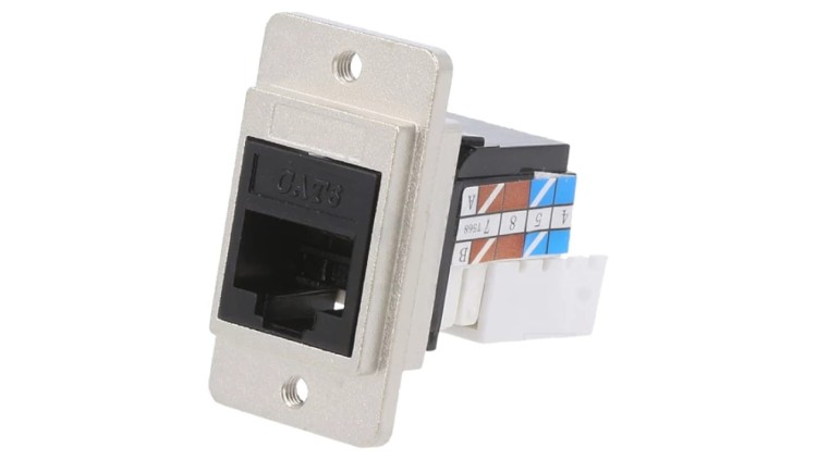 Łącznik DUALSLIM RJ45 8p8c Kat 6a IDC 8-pin gniazdo CP30727M3