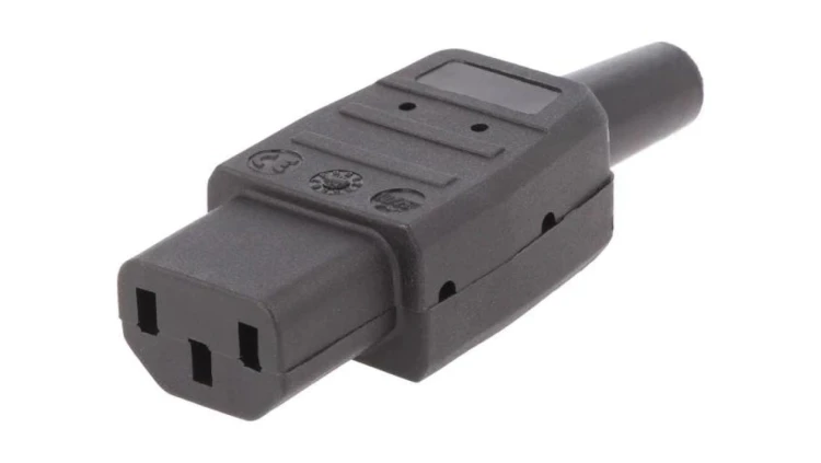 Złącze zasilające AC żeńskie 10A 250VAC IEC 60320 8mm CP22S