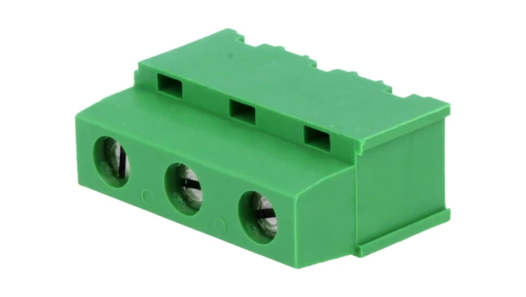 Listwa zaciskowa do druku kątowe 90 7,5mm tory 3 na PCB 282844-3
