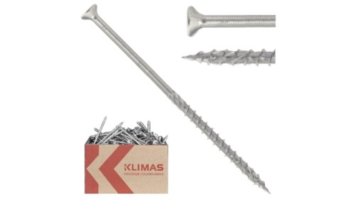 Wkręty ciesielskie z łbem stożkowym i gniazdem w białym ocynku TORX 4.0x45 MASTER 300szt.