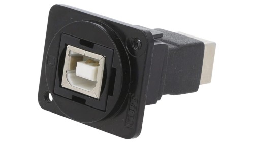 Łącznik USB B - USB B 2.0 FT metal 19x24mm CP30203NM3B
