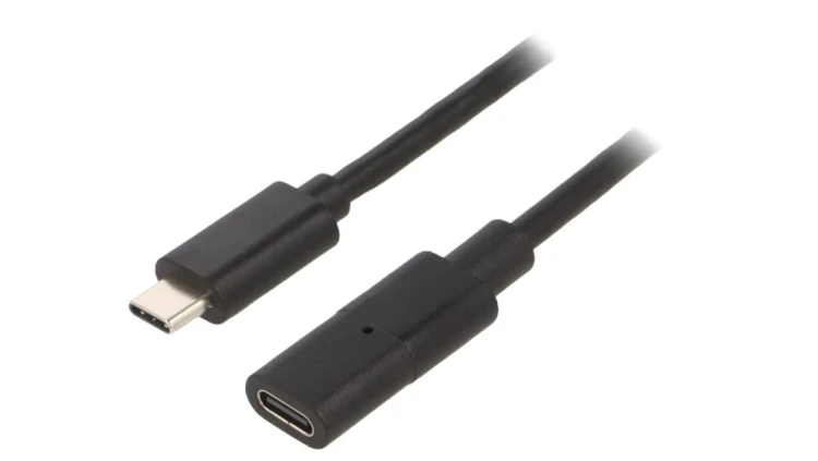 Kabel USB C gniazdo - USB C wtyk 2m FCR72005