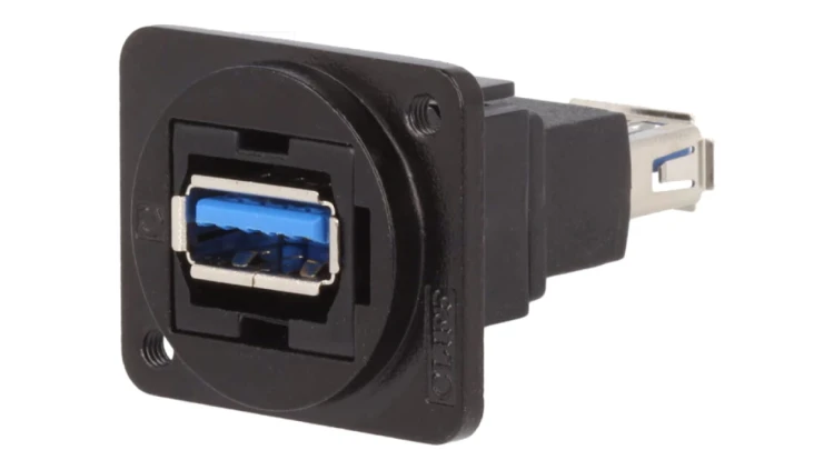 Łącznik USB A - USB A 3.0 FT metal 19x24mm CP30205NM3B