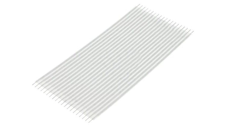 Złącze zwora elastyczna R.taśmy 2,54mm L 101,6mm proste 6-1437145-5