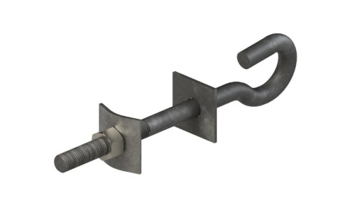 Śruba hakowa M16 L160 ocynk ogniowy S301C SH16L160