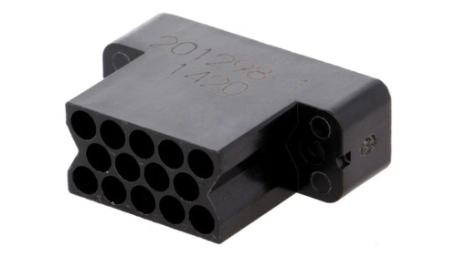 Złącze prostokątne AMP M Series wtyk żeńskie bez styków 201298-1