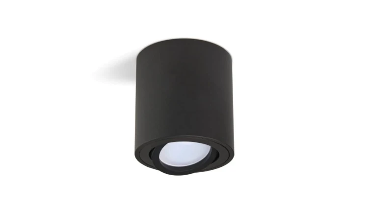 Tuba sufitowa spot czarna regulowana 80x84 KPLAHCZ Kobi