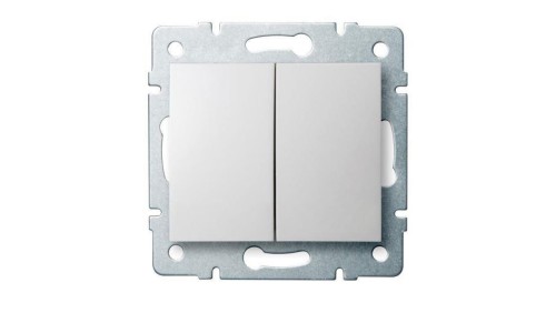Kanlux Mowion LOGI 02-1022-102 biały Łącznik zwierny podwójny, śrubowy