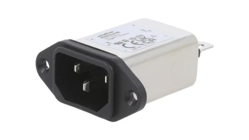 Złącze zasilające AC męskie 6A 250VAC C14 (E) 780uH FN9222B-6-06