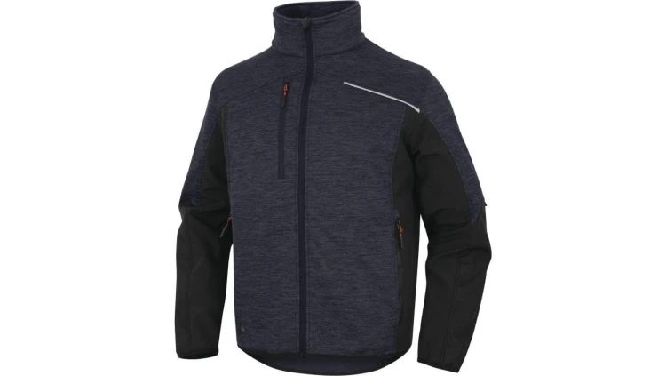 Bluza polar poliester/poliamid NAGOYA2, kolor: granatowo-czarny, rozmiar: L / NAGO2MNGT