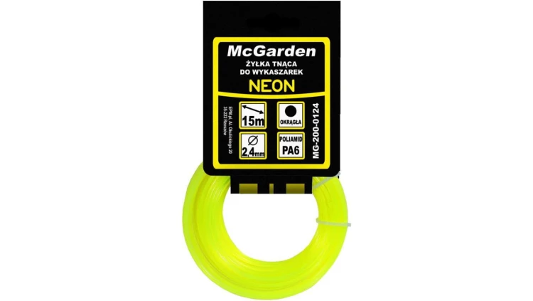 ŻYŁKA DO WYKASZARKI OKRĄGŁA NEON 2.7MM 15M