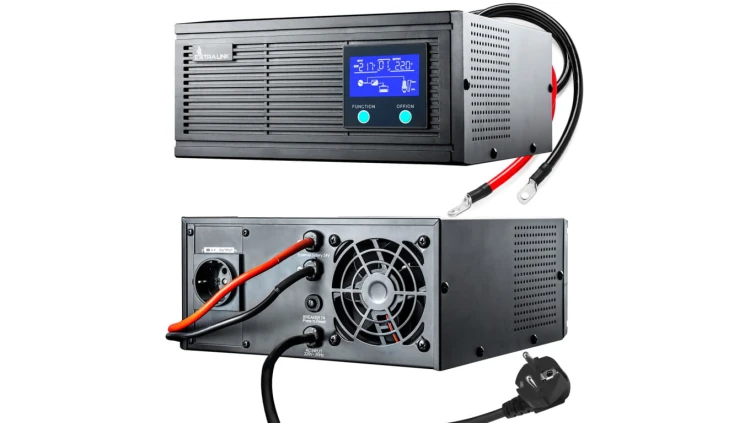 Inwerter Czysta sinusoida, napięcie akumulatora 24VDC Extralink Piorun 3000VA/2100W