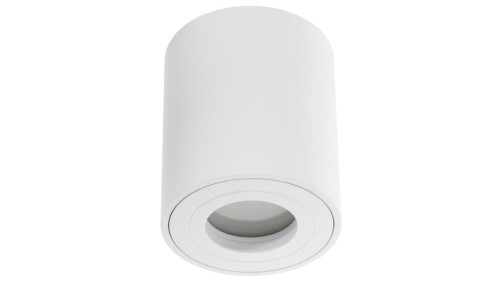 Oprawa Natynkowa HALOGENOWA Wodoodporna Aluminiowa SPOT TUBA 95mm IP44 Biała AQUARIUS ROUND Kobi