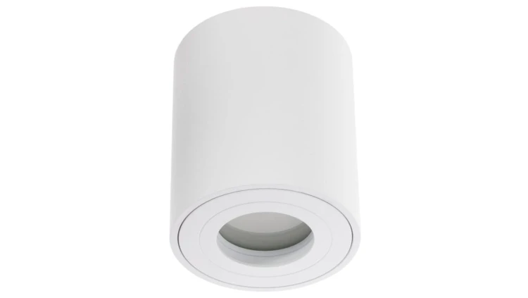 Oprawa Natynkowa HALOGENOWA Wodoodporna Aluminiowa SPOT TUBA 95mm IP44 Biała AQUARIUS ROUND Kobi