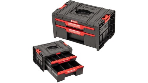 Skrzynka narzędziowa z organizatorem 2 szuflady PRO Drawer 2 Toolbox Basic QBRICK SYSTEM