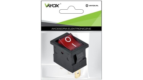 Przełącznik MK1011 podś.czerwony 230V Vayox PAK.