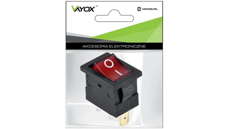 Przełącznik MK1011 podś.czerwony 230V Vayox PAK.