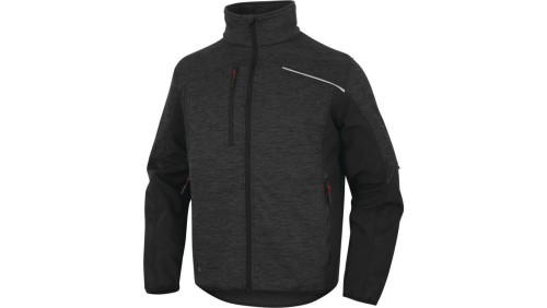 Bluza polar poliester/poliamid NAGOYA2, kolor: szaro-czarny, rozmiar: L / NAGO2GNGT