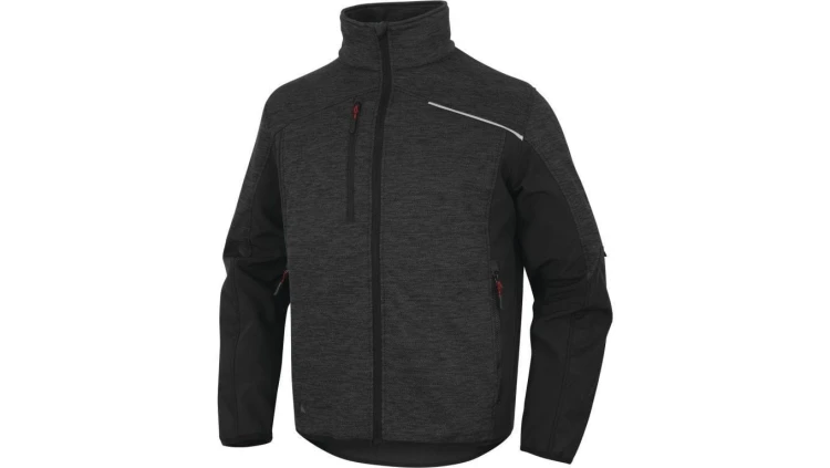 Bluza polar poliester/poliamid NAGOYA2, kolor: szaro-czarny, rozmiar: L / NAGO2GNGT