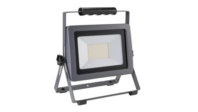 Naświetlacz FLARE 70W LED 5950lm 6500K, IP65, przewód gumowy 1,5m srebrna / 47010