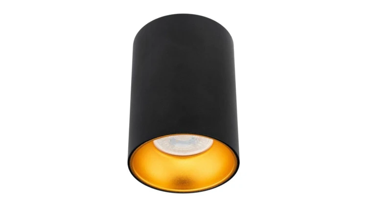 Oprawa Halogenowa Natynkowa Aluminiowa SPOT TUBA do LED GU10 Czarno - Złota