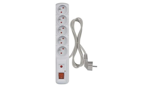 Listwa przeciwprzepięciowa EMOS (Acar) F5 5 gniazd 1,5m szar EMOS P53873