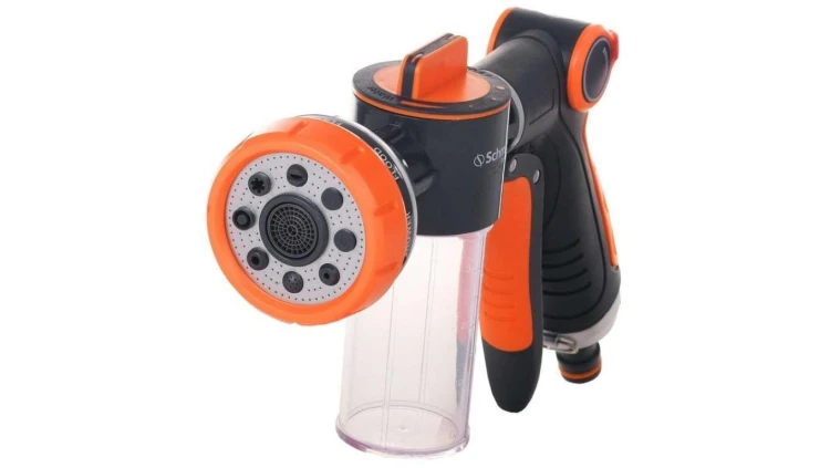 Zraszacz ogrodowy pistolet 8w1 z dozownikiem Schmith