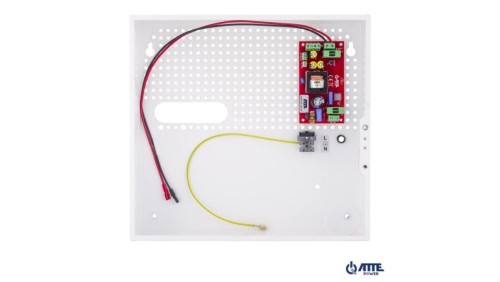Zasilacz buforowy SMPS 12V 3,5A 40W obudowa wewnętrzna ABOX-F (1x AKU 18Ah)