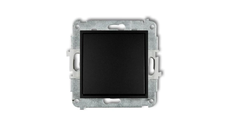 ICON Mechanizm łącznika krzyżowego (jeden klawisz bez piktogramu) czarny mat 12IWP-6.1