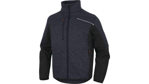 Bluza polar poliester/poliamid NAGOYA2, kolor: granatowo-czarny, rozmiar: XL / NAGO2MNXG