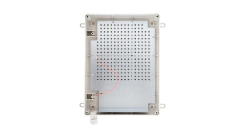 Blacha montażowa 284x204mm do ABOX-XL, otworowana w rastrze 10,8mm, wygięcie na akumulator, typu ADD-MPXL