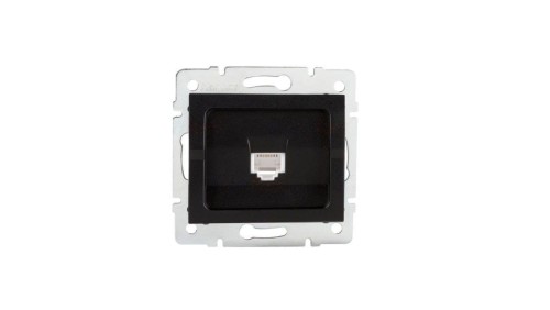 Kanlux Mowion LOGI 02-1390-042 czarny mat, Gniazdo komputerowe pojedyncze, (RJ45Cat 5e Jack)