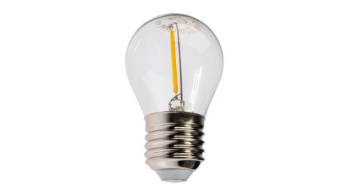 Żarówka LED E27 G45 1,3W 55lm 2700K Ciepła 360 Filament KOBI do Girlandy