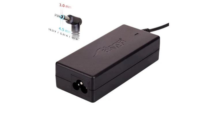 Zasilacz do notebooka Akyga AK-ND-68 19.5V / 2.31A 45W 4.5 x 3.0 mm + pin DELL 1.2m
