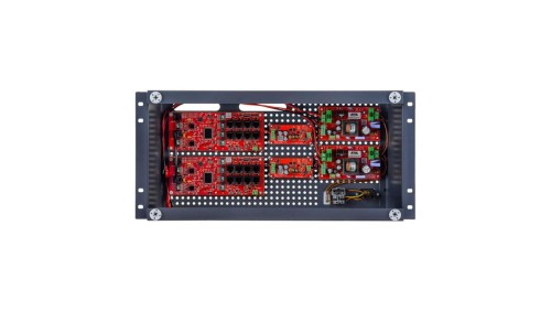 Zestaw buforowy do 16 kamer IP switch Po 16P+2G w obudowie RACK ABOX-R5U0 (2x AKU 18Ah), zasilacz 144W (2x 72W)