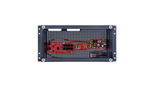 Zestaw buforowy do 8 kamer IP switch PoE 8P+2G w obudowie RACK ABOX-R5U0 (1x AKU 18Ah), zasilacz 72W