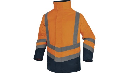 Kurtka ostrzegawcza 5 w 1 z poliestru oxford powlekanego PU, OPTIMUM3, kolor: ​pom fluo-granatowy, rozmiar: 5XL / OPTI3OM5X