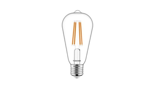 Toshiba Żarówka E27 ST64 led 7W 2700K DIM ściemnialna RETRO Vintage filament 806lm